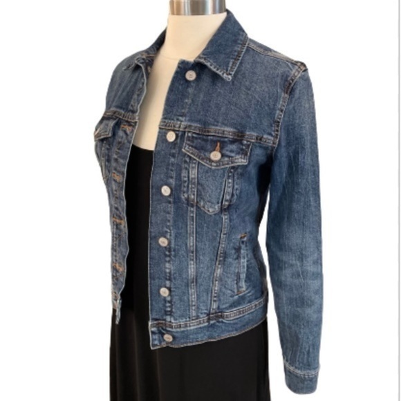{Old Navy} Classic Blue Jean Jacket Size Small Petite - Picture 3 of 15